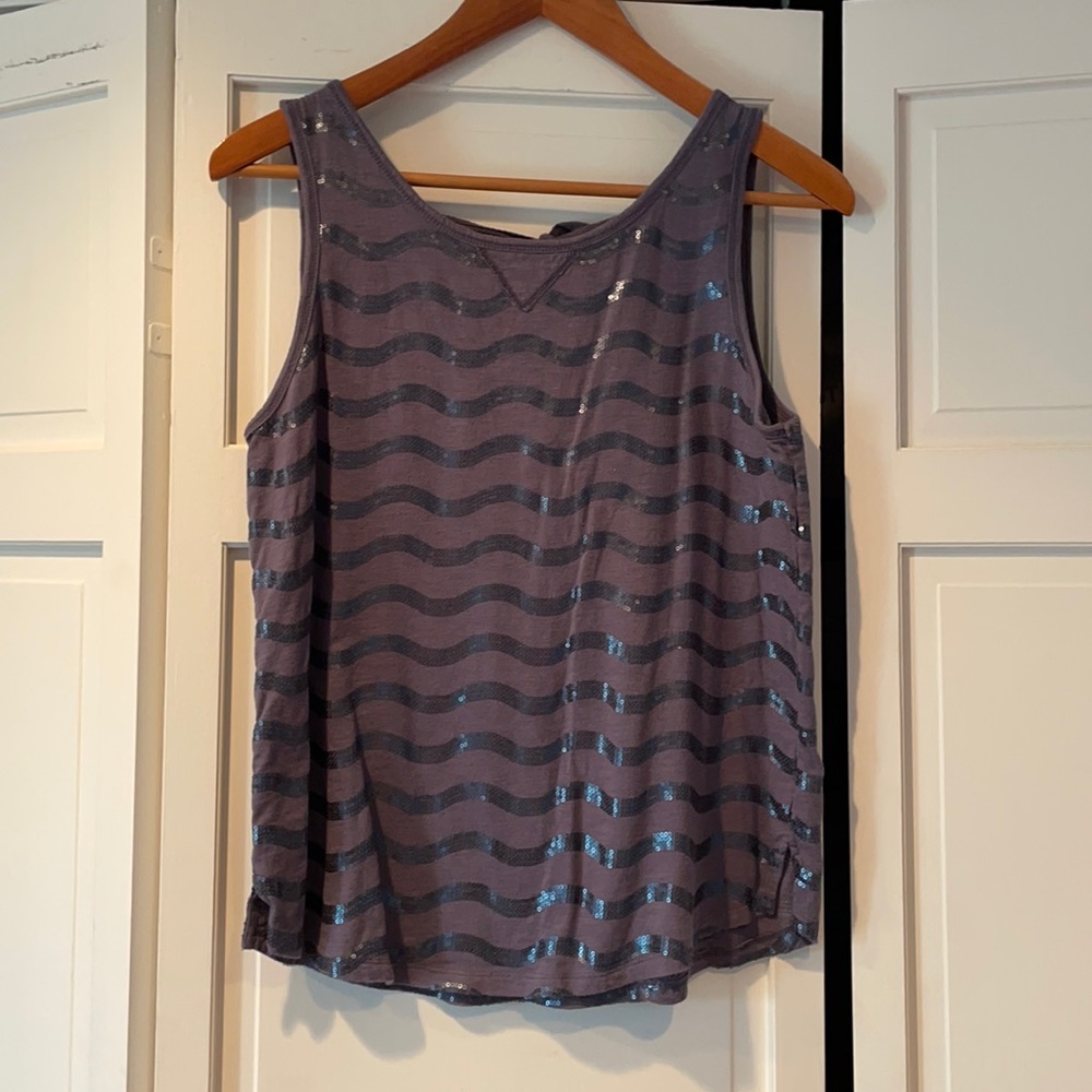 Anthropologie Sequin Tank